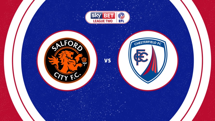 Salford City vs Chesterfield event artwork