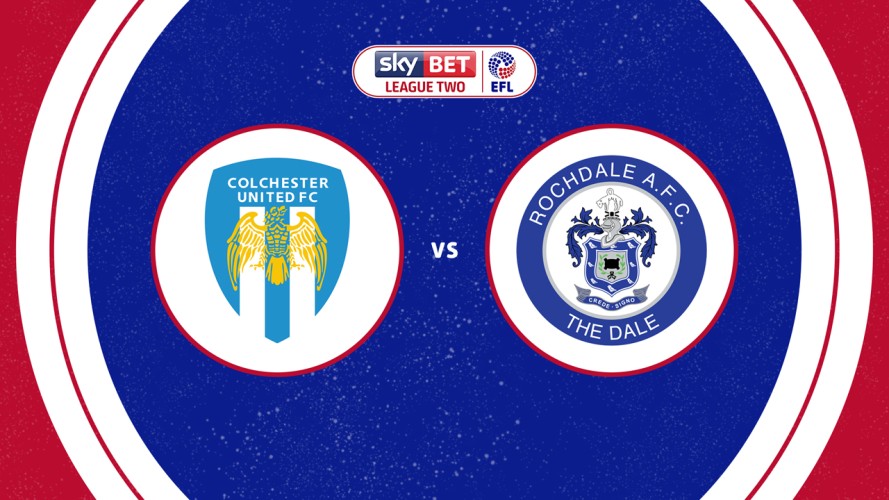 Colchester United vs Rochdale event artwork