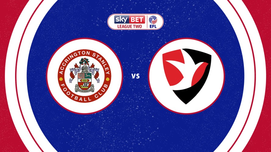 Accrington Stanley vs Cheltenham Town event artwork