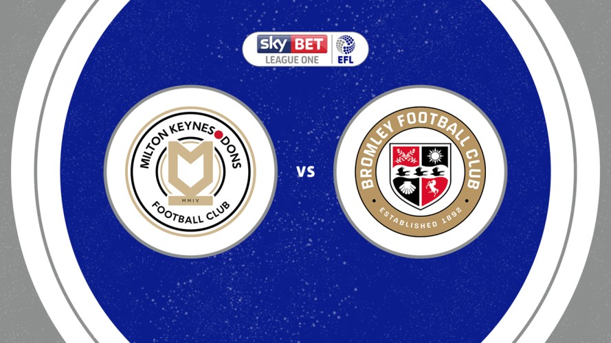 Milton Keynes Dons vs Bromley event artwork