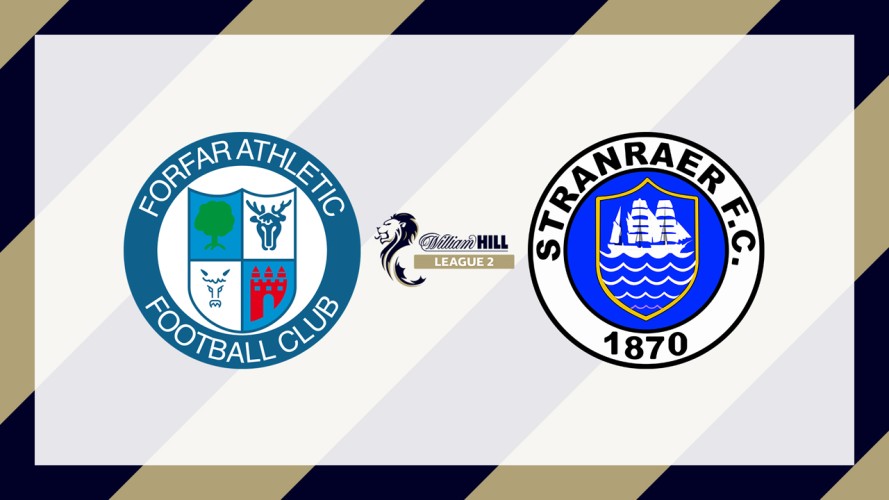 Forfar Athletic vs Stranraer event artwork