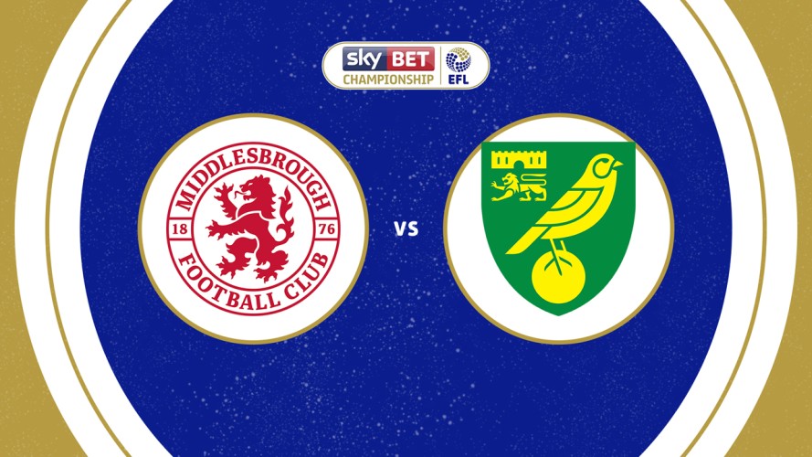 Middlesbrough vs Norwich City event artwork
