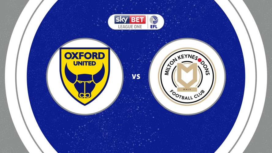 Oxford United vs Milton Keynes Dons event artwork