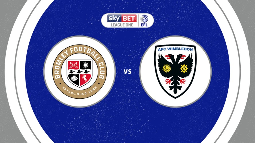Bromley vs AFC Wimbledon event artwork