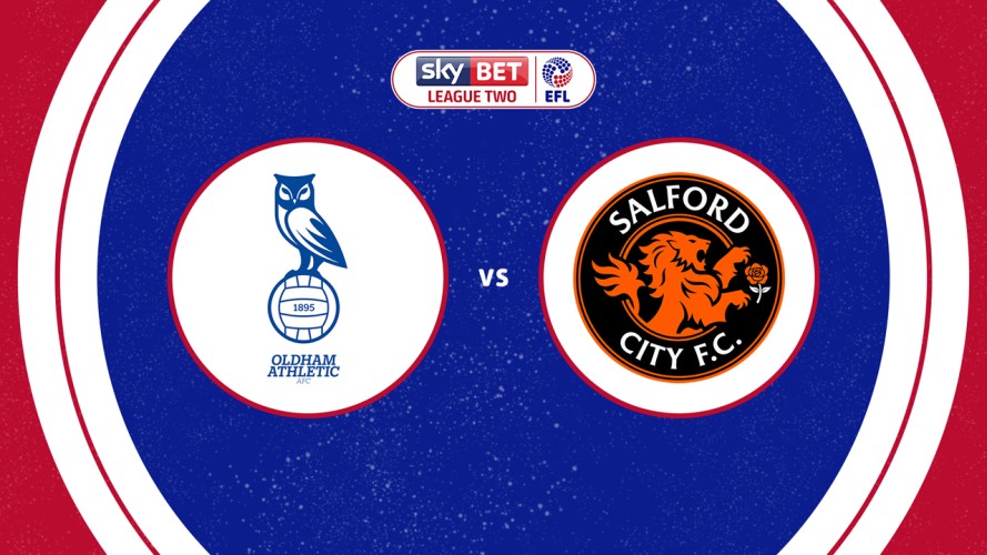 Oldham Athletic vs Salford City event artwork
