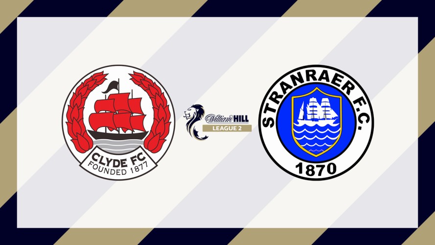 Clyde vs Stranraer event artwork