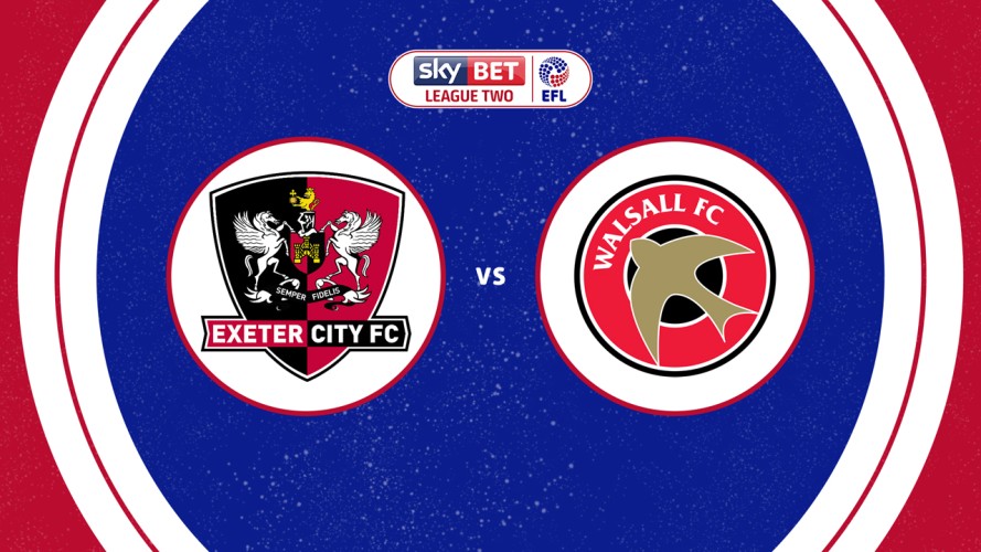 Exeter City vs Walsall event artwork