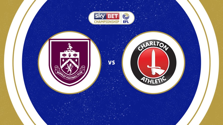 Burnley vs Charlton Athletic event artwork