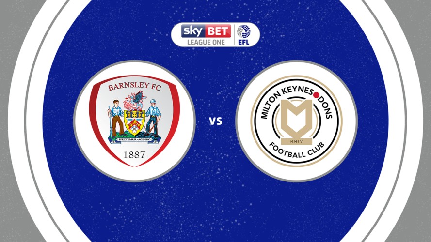 Barnsley vs Milton Keynes Dons event artwork