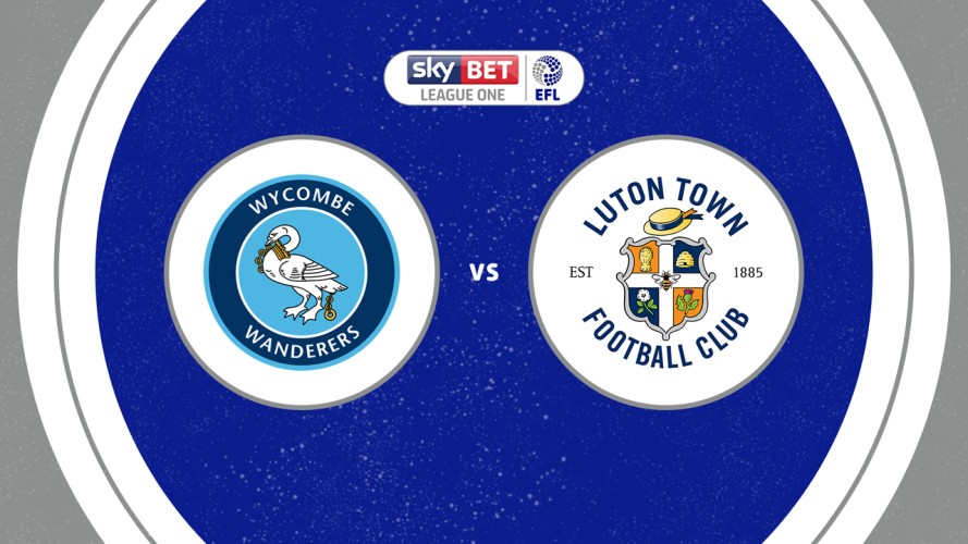 Wycombe Wanderers vs Luton Town event artwork