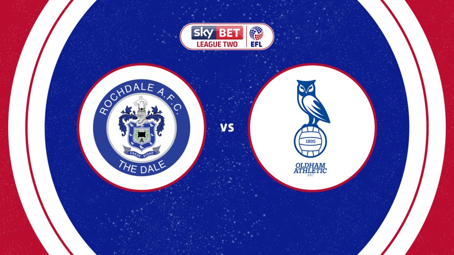 Rochdale vs Oldham Athletic event artwork