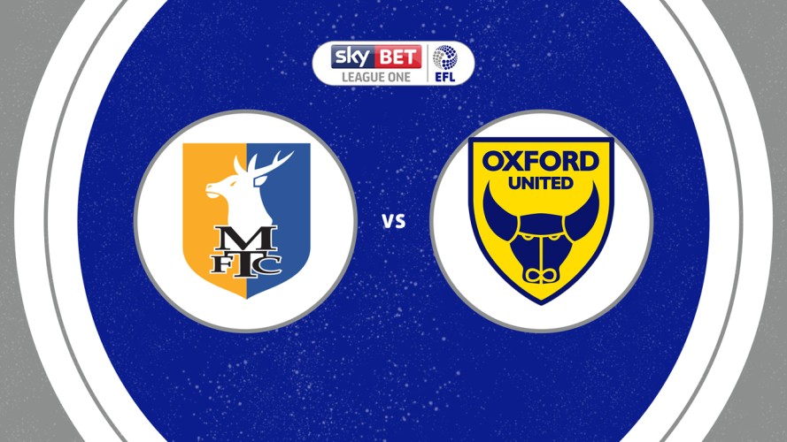 Mansfield Town vs Oxford United event artwork
