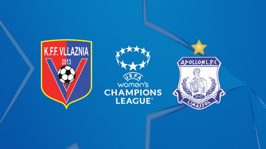 Vllaznia Women vs Apollon Ladies event artwork