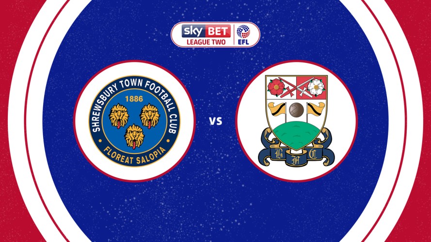 Shrewsbury Town vs Barnet event artwork