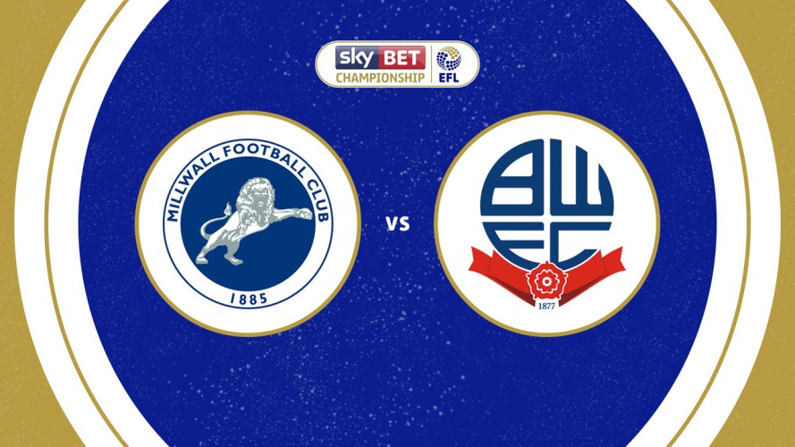 Millwall vs Bolton Wanderers event artwork