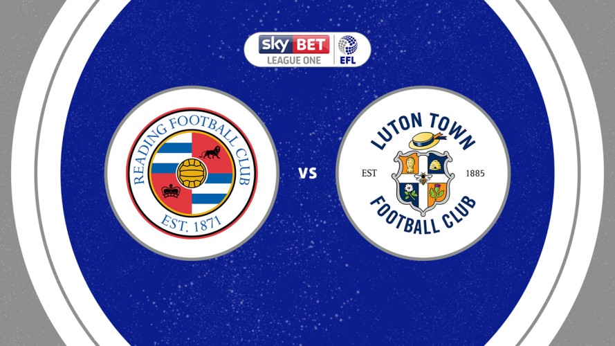 Reading vs Luton Town event artwork
