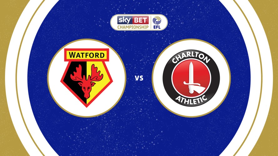 Watford vs Charlton Athletic event artwork
