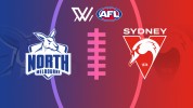 North Melbourne Kangaroos Women vs Sydney Swans Women thumbnail artwork