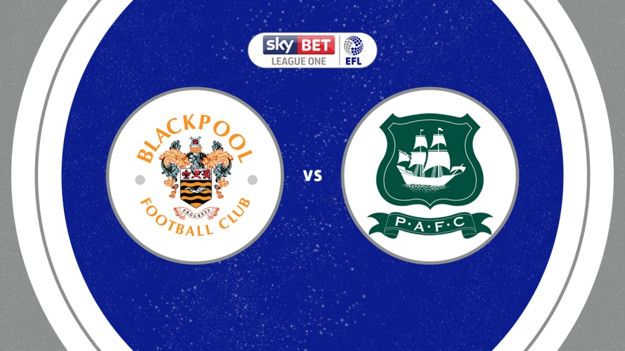 Blackpool vs Plymouth Argyle event artwork