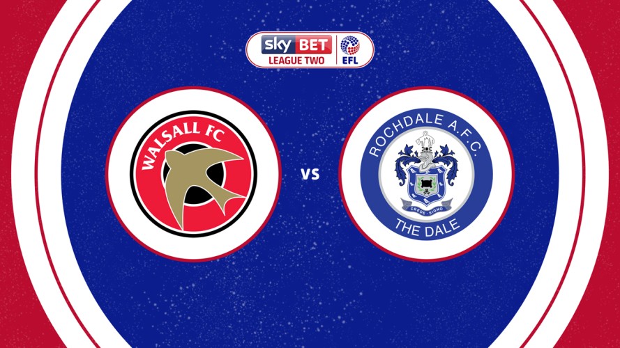 Walsall vs Rochdale event artwork