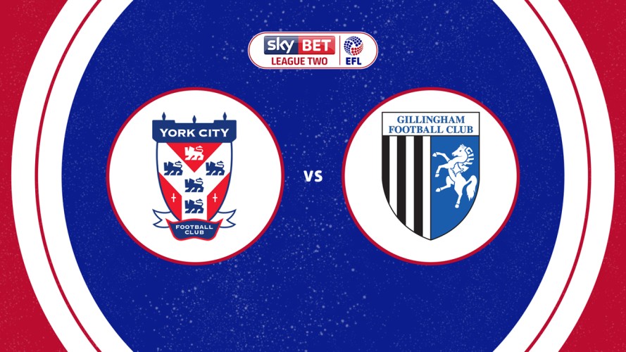 York City vs Gillingham event artwork