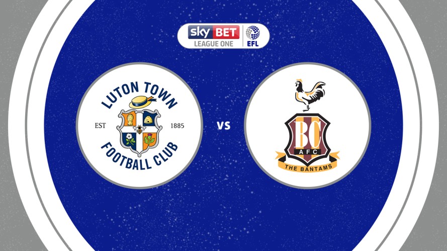 Luton Town vs Bradford City event artwork