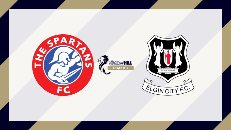 The Spartans vs Elgin City event artwork
