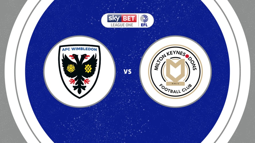 AFC Wimbledon vs Milton Keynes Dons event artwork