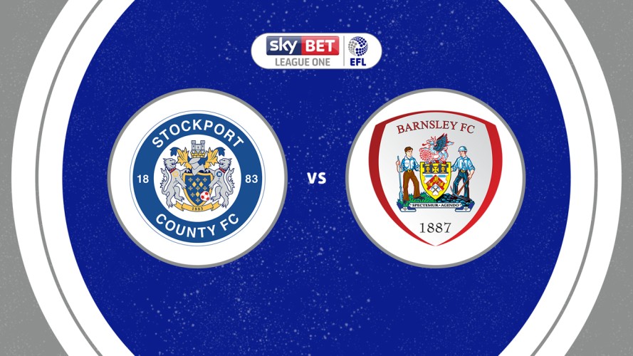 Stockport County vs Barnsley event artwork