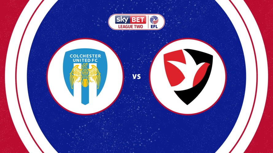Colchester United vs Cheltenham Town event artwork