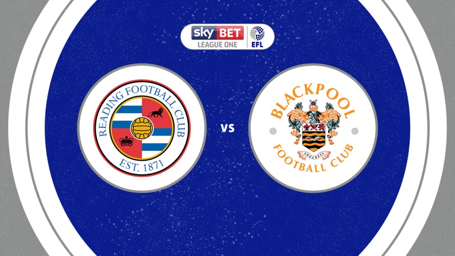 Reading vs Blackpool event artwork
