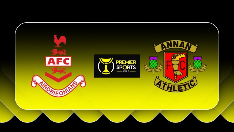 Airdrieonians vs Annan Athletic event artwork