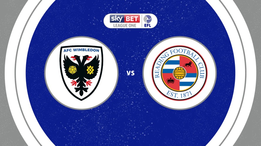 AFC Wimbledon vs Reading event artwork