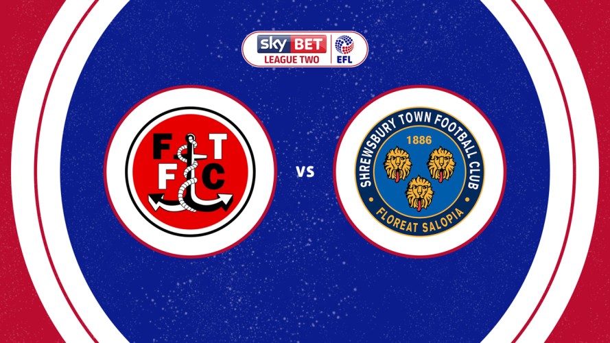 Fleetwood Town vs Shrewsbury Town event artwork