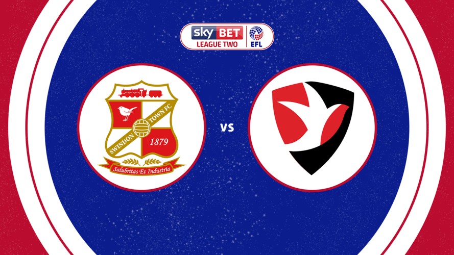 Swindon Town vs Cheltenham Town event artwork
