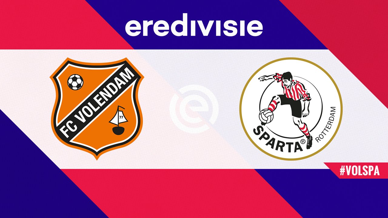 Kamp for FC Volendam vs Sparta Rotterdam