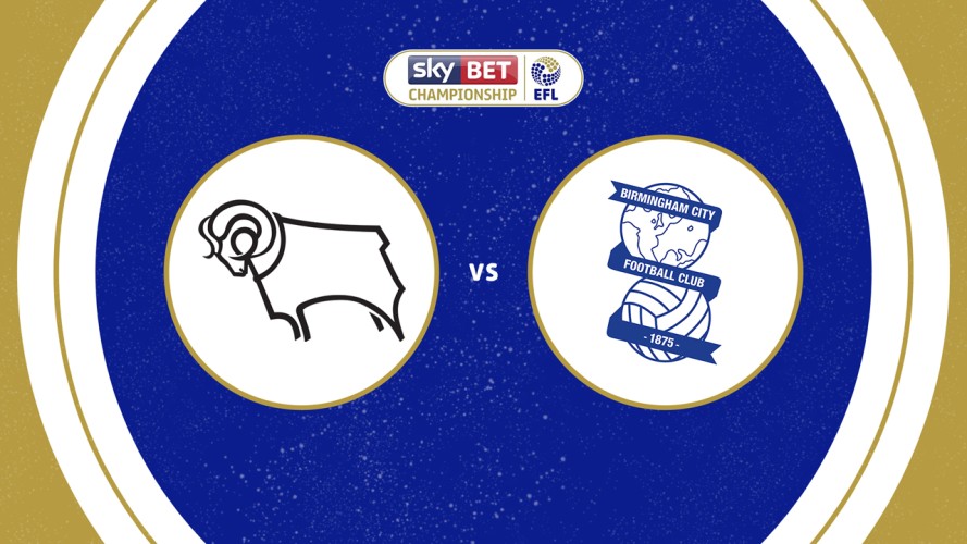 Derby County vs Birmingham City event artwork