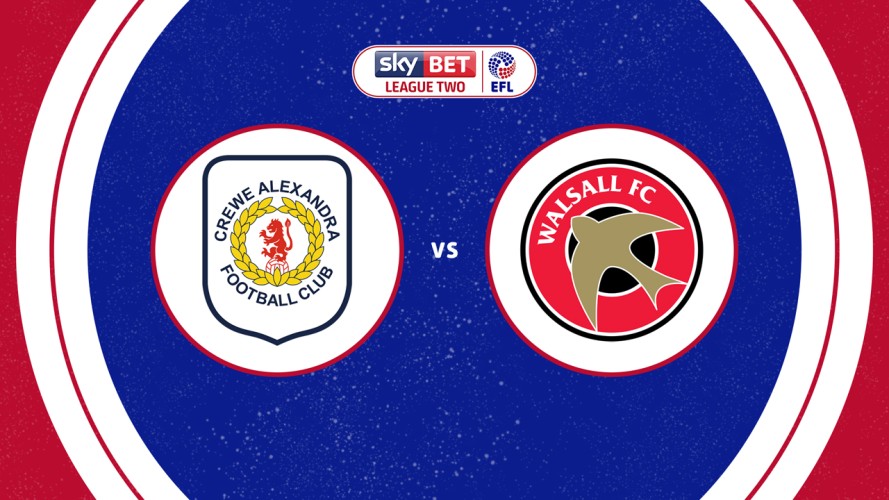 Crewe Alexandra vs Walsall event artwork