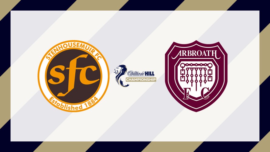 Stenhousemuir vs Arbroath event artwork