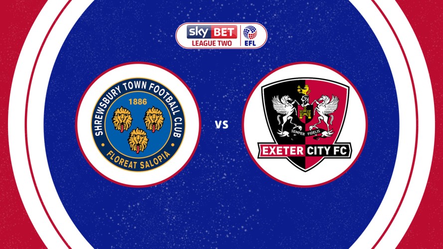 Shrewsbury Town vs Exeter City event artwork
