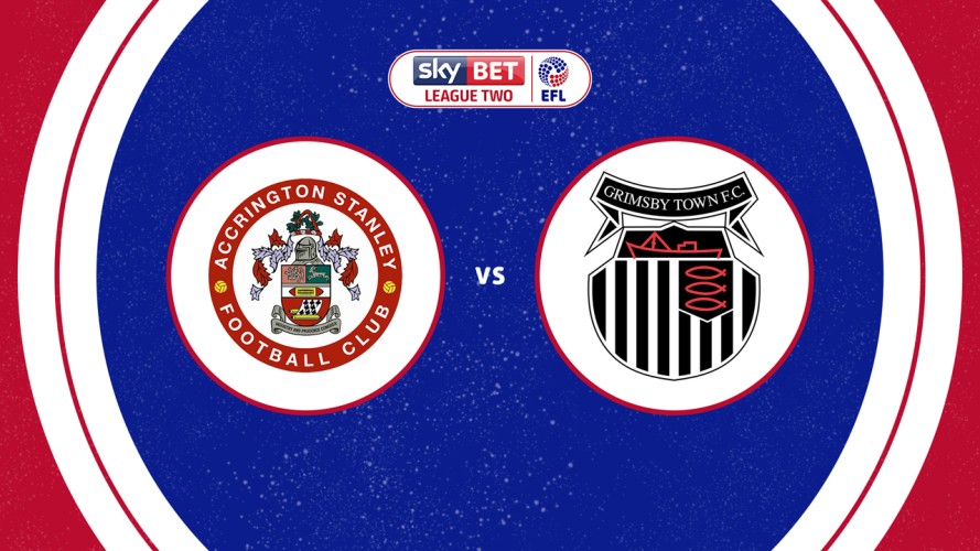 Accrington Stanley vs Grimsby Town event artwork