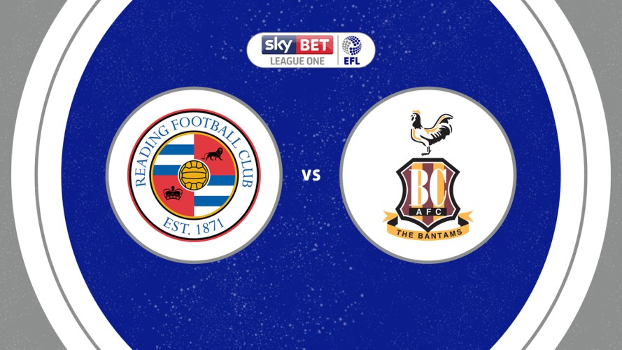 Reading vs Bradford City event artwork