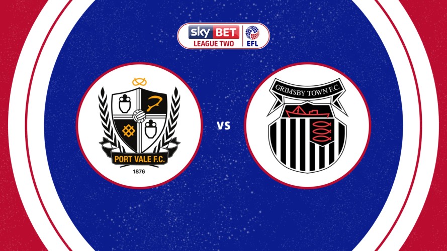 Port Vale vs Grimsby Town event artwork