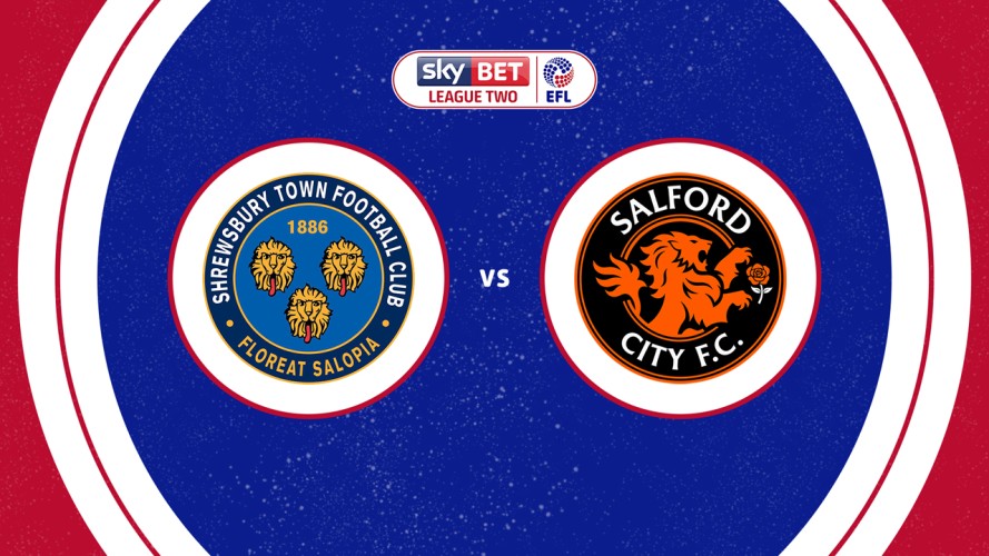 Shrewsbury Town vs Salford City event artwork