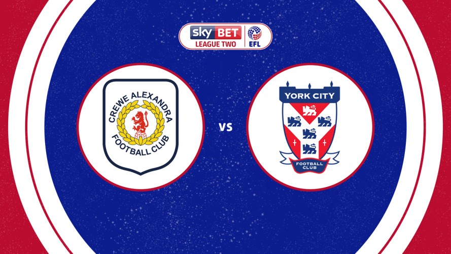 Crewe Alexandra vs York City event artwork