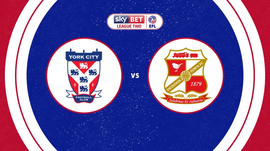 York City vs Swindon Town event artwork