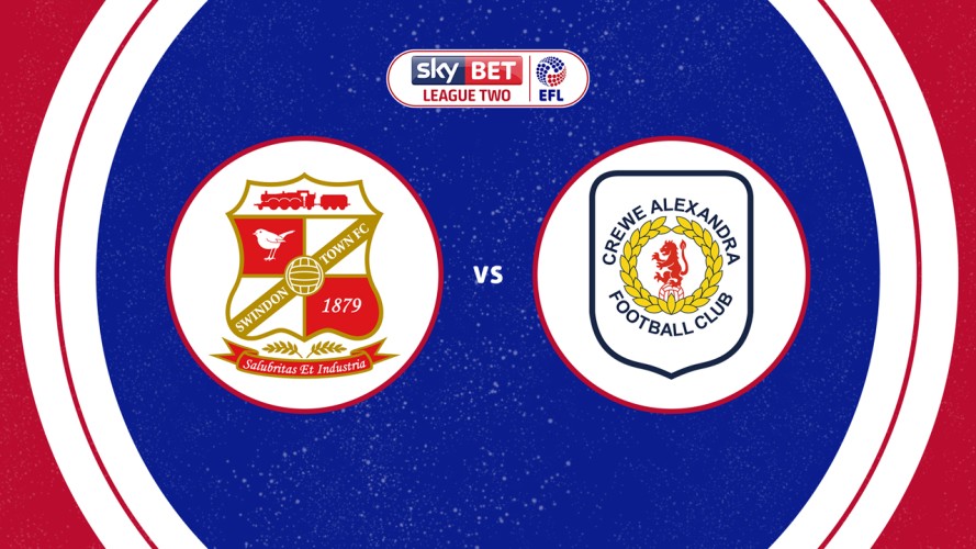 Swindon Town vs Crewe Alexandra event artwork