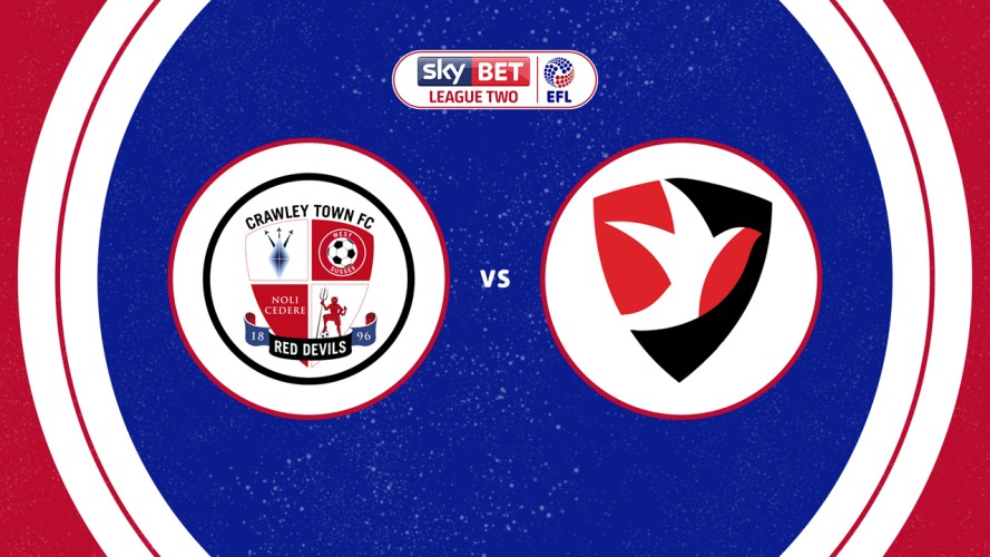 Crawley Town vs Cheltenham Town event artwork