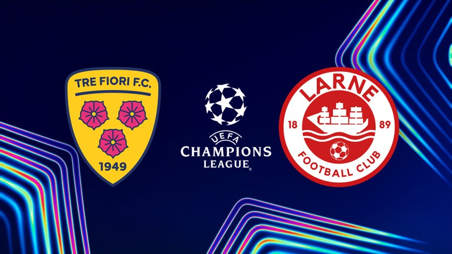 Tre Fiori vs Larne event artwork