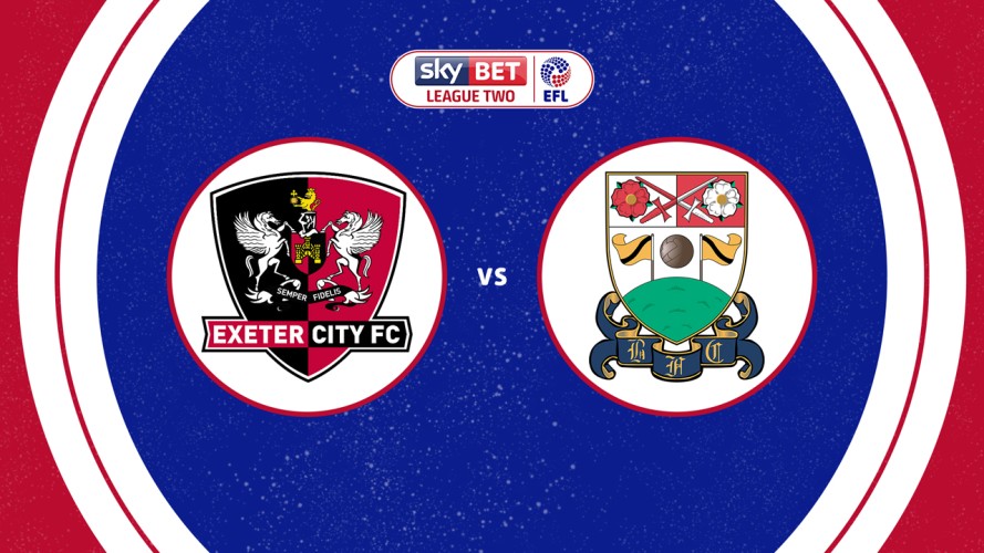Exeter City vs Barnet event artwork